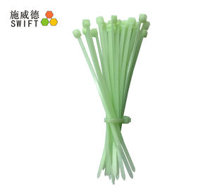 ซื้อ สายไนล่อนความยาว 4 นิ้วผูกสายทนความร้อนได้ 150 ℃ UL94V2 สีเขียว PA66 online manufacture