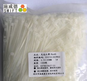 ซื้อ PA66 ไนล่อนลวดแบบผูกสายธรรมชาติ UL94V - ความไวไฟ 2 มม. ความยาว 100 มม online manufacture