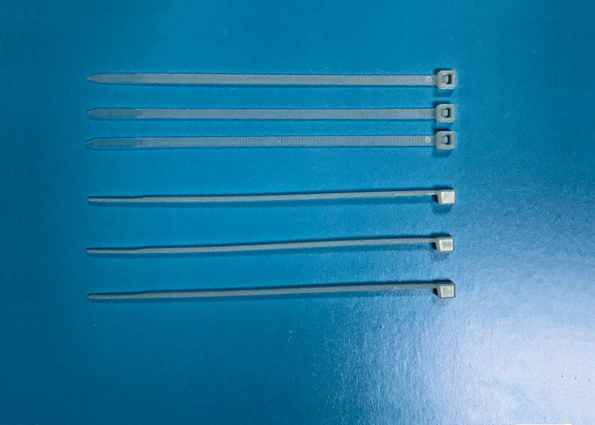 Non Releasable Nylon Zip Ties , Plastic Tie Straps W2.5 * L100mm Size