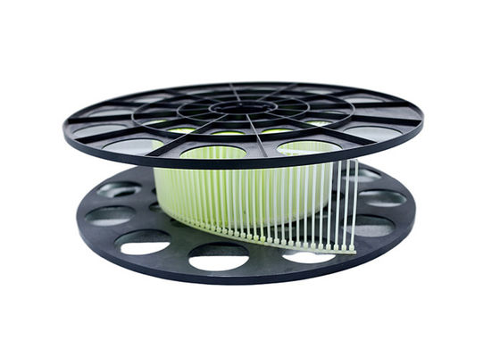 ม้วนเก็บสายอัตโนมัติสีขาว 100 มม. สำหรับ Bundle PA66 Material