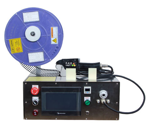 AC220V เครื่องผูกสายไนล่อนไฟฟ้าแบบใช้มือถือสำหรับม้วนสายผูก 1.1S