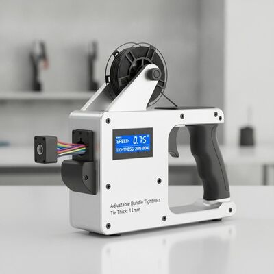 Operate Speed 0.7S Automatic Cable Tie Tool Adjustable Bundle Tightness 20N 80N Tie Thick 11mm Cable Management Device